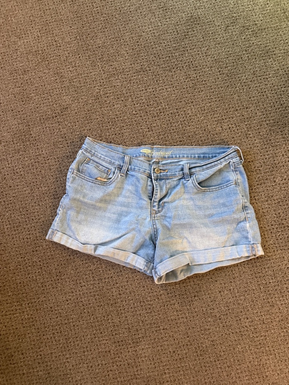 Old Navy Light Blue Rolled Cuff Denim Shorts